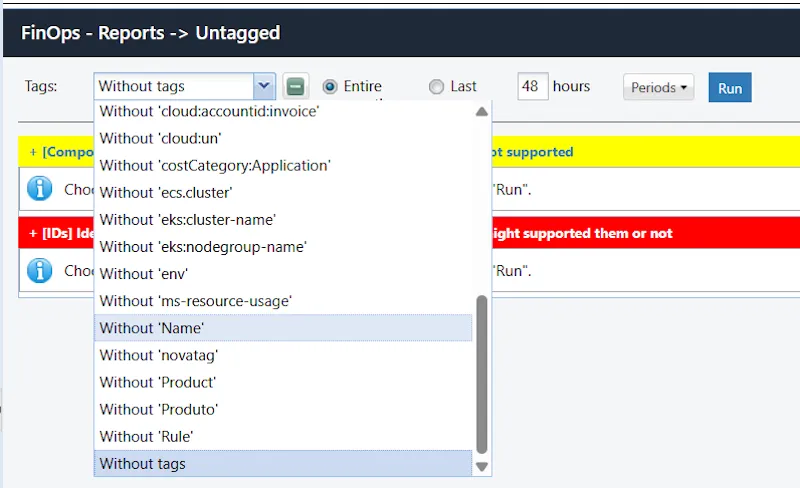 FinOps Reports: Tagged / Untagged FinOps: Tagged / Untagged
