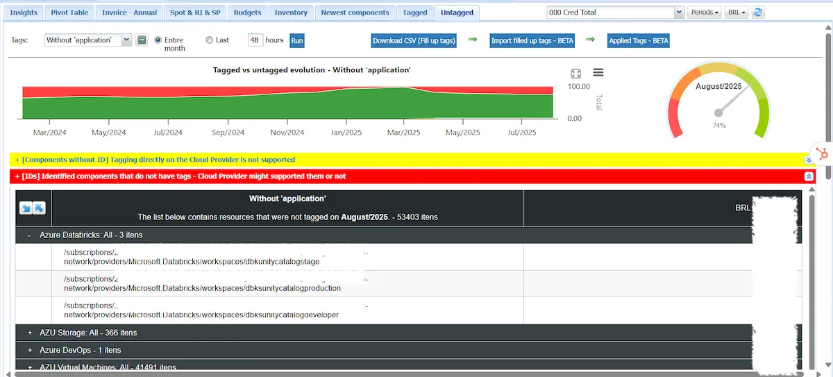 FinOps Reports: Tagged / Untagged FinOps: Tagged / Untagged