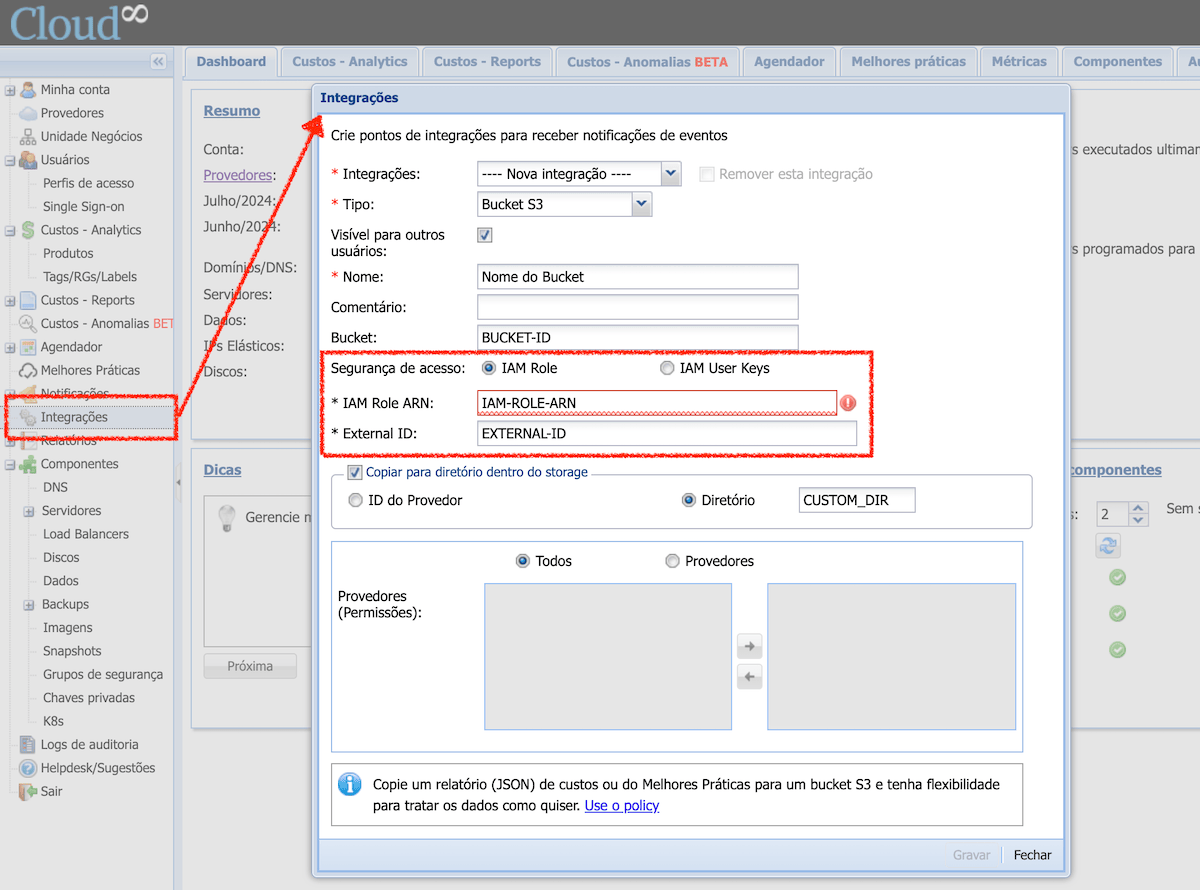 AWS S3 Integration (Bucket)
