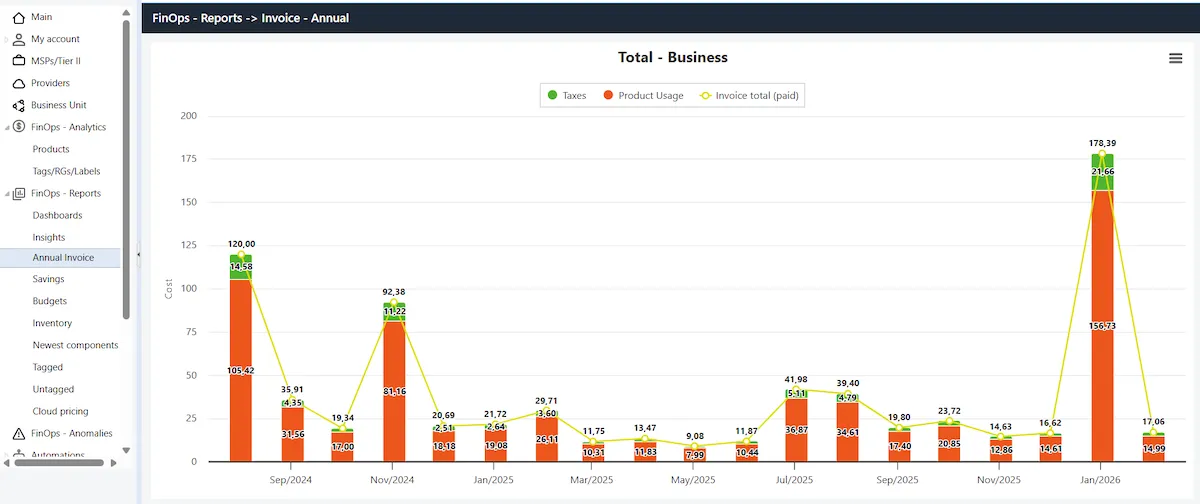 Cloud8 Annual Invoice