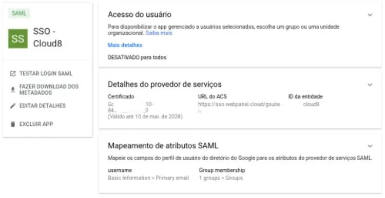 Configuring GCP SSO and SAML