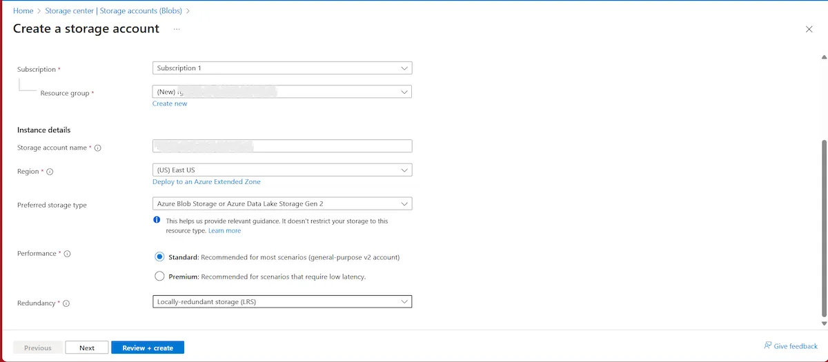 Integrating Azure Storage