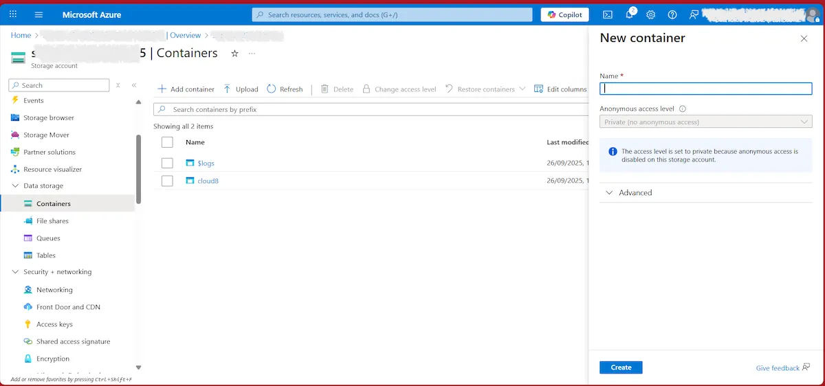 Integrating Azure Storage