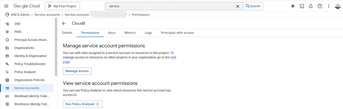 Integrating GCP Storage